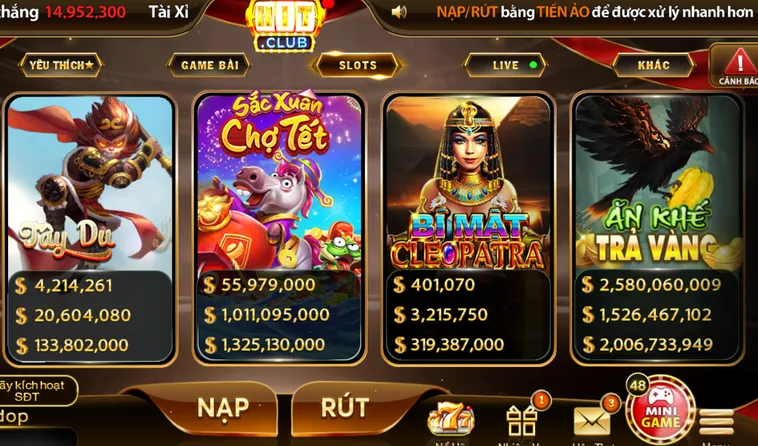 Nổ Hũ HitClub Trải Nghiệm Đỉnh Cao Ván Bài Kịch Tính Với Phần Thưởng Lớn