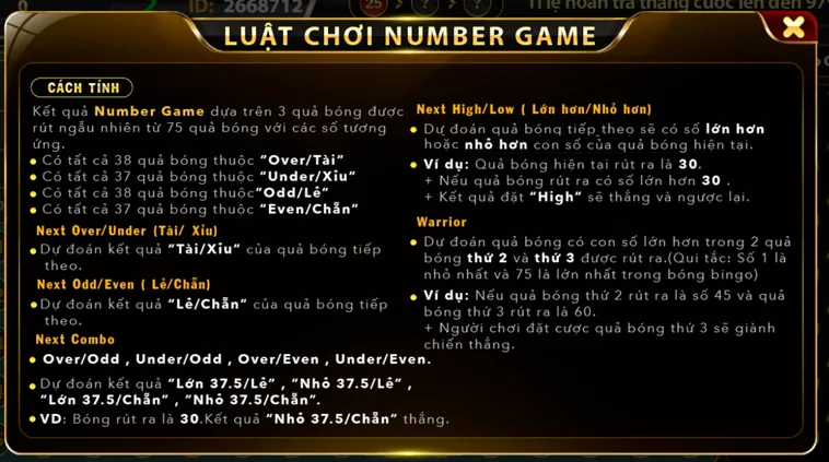 Number Game Tại HitClub Sân Chơi Con Số May Mắn Với Tỷ Lệ Trả Thưởng Khủng