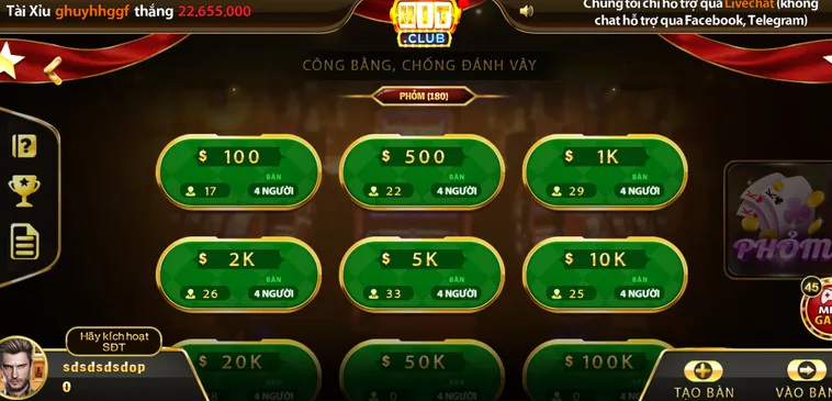 Chinh Phục Đỉnh Cao Game Bài Phỏm Tại HitClub Nhận Thưởng Lớn Mỗi Ngày
