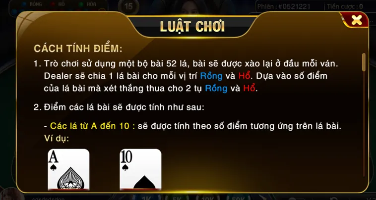 Rồng Hổ Tại HitClub Trải Nghiệm Đỉnh Cao Sòng Bài Trực Tuyến Hấp Dẫn Nhất