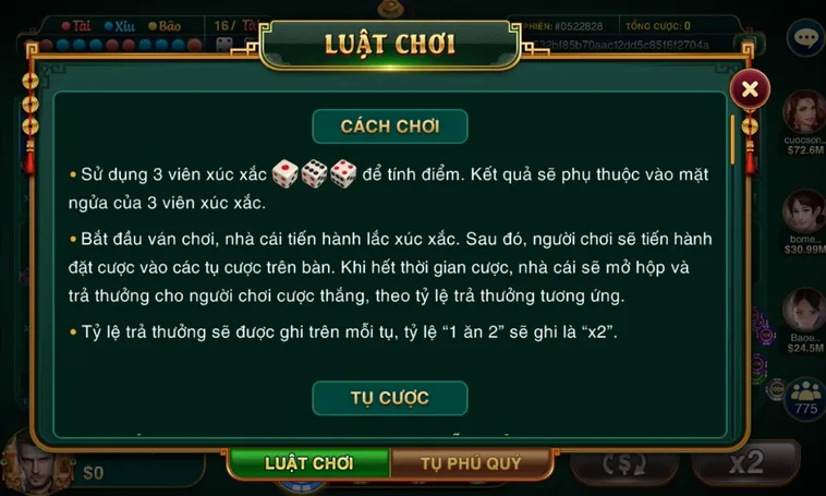 Trải Nghiệm Casino Sicbo Đại Phú Quý Tại HitClub Với Tỷ Lệ Thắng Cực Khủng