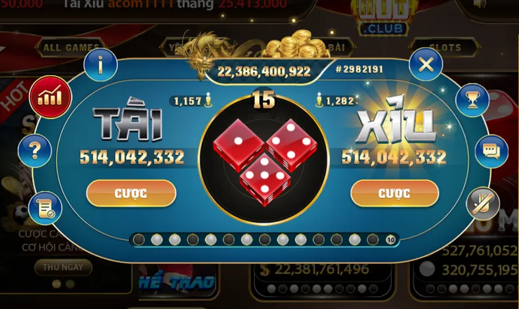 Trải Nghiệm Đỉnh Cao Casino Tài Xỉu Tại HitClub Với Tỷ Lệ Thắng Cực Lớn