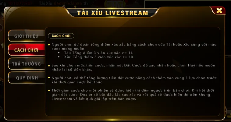 Trải Nghiệm Đỉnh Cao Tài Xỉu Livestream Tại Hitclub Với Tỷ Lệ Thắng Cực Khủng