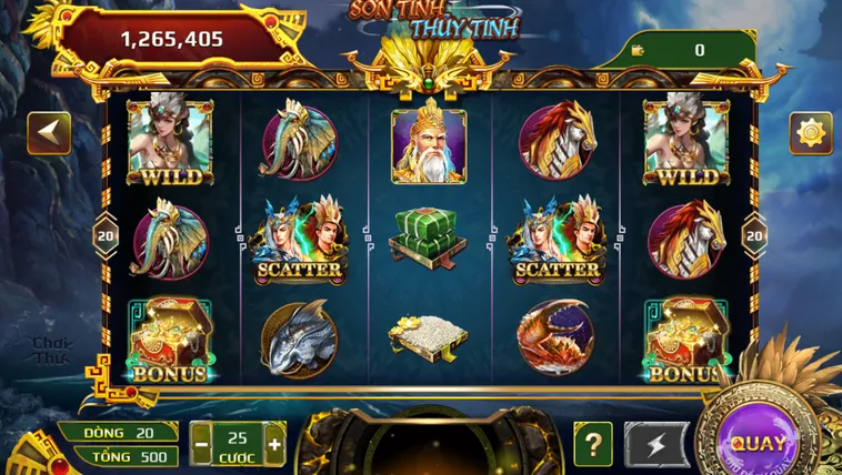 Chinh Phục Nổ Hũ Sơn Tinh Thủy Tinh Tại HitClub Với Cơ Hội Nhận Thưởng Vàng