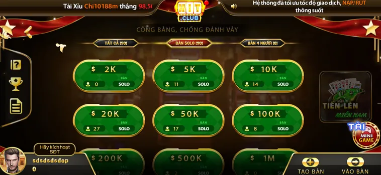 Tiến Lên Miền Nam Tại HitClub Trải Nghiệm Sảnh Cược Đỉnh Cao Với Tỷ Lệ Thắng Khủng