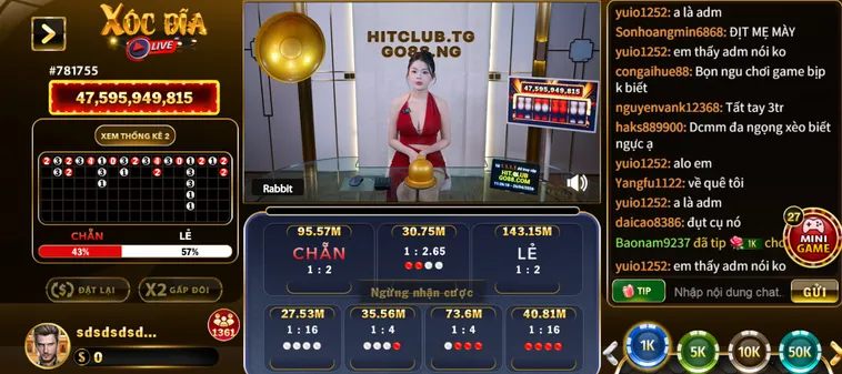 Chinh Phục Xóc Đĩa Livestream Tại Hitclub Với Tỷ Lệ Thắng Cực Hấp Dẫn